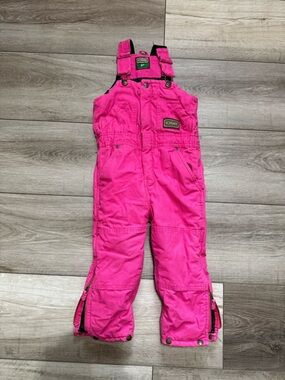 Kids Insulated Hot Pink Workwear Bib Overalls by CE Schmidt